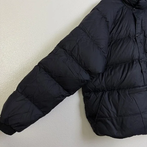 Cape Storm Pertex Down Puffer Jacket Mens XL Black Pullover Zip Snap Anorak Ski